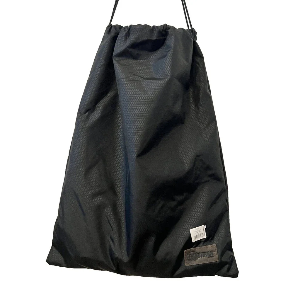 NWT Eastpak Backpack RAVEN AXER Black Cordura Canvas & Leather 24L Padded Pak'r